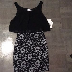 Black large juniors dress